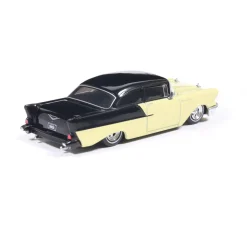 1957 Chevrolet One-Fifty - Lowered - Colonial Cream and Onyx Black 1:64 Scale Diecast Model Car by IXO Models