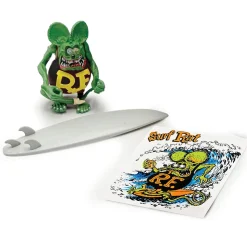 1976 Chevrolet Rat Fink G-Series Van - Surf Rat w/Figure, Surfboard & Sticker 1:18 Scale Diecast Model Truck by Acme