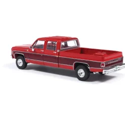 1979 Chevrolet Scottsdale K20 - Carmine Red & Dark Carmine R 1:64 Scale Diecast Model Truck by IXO Models