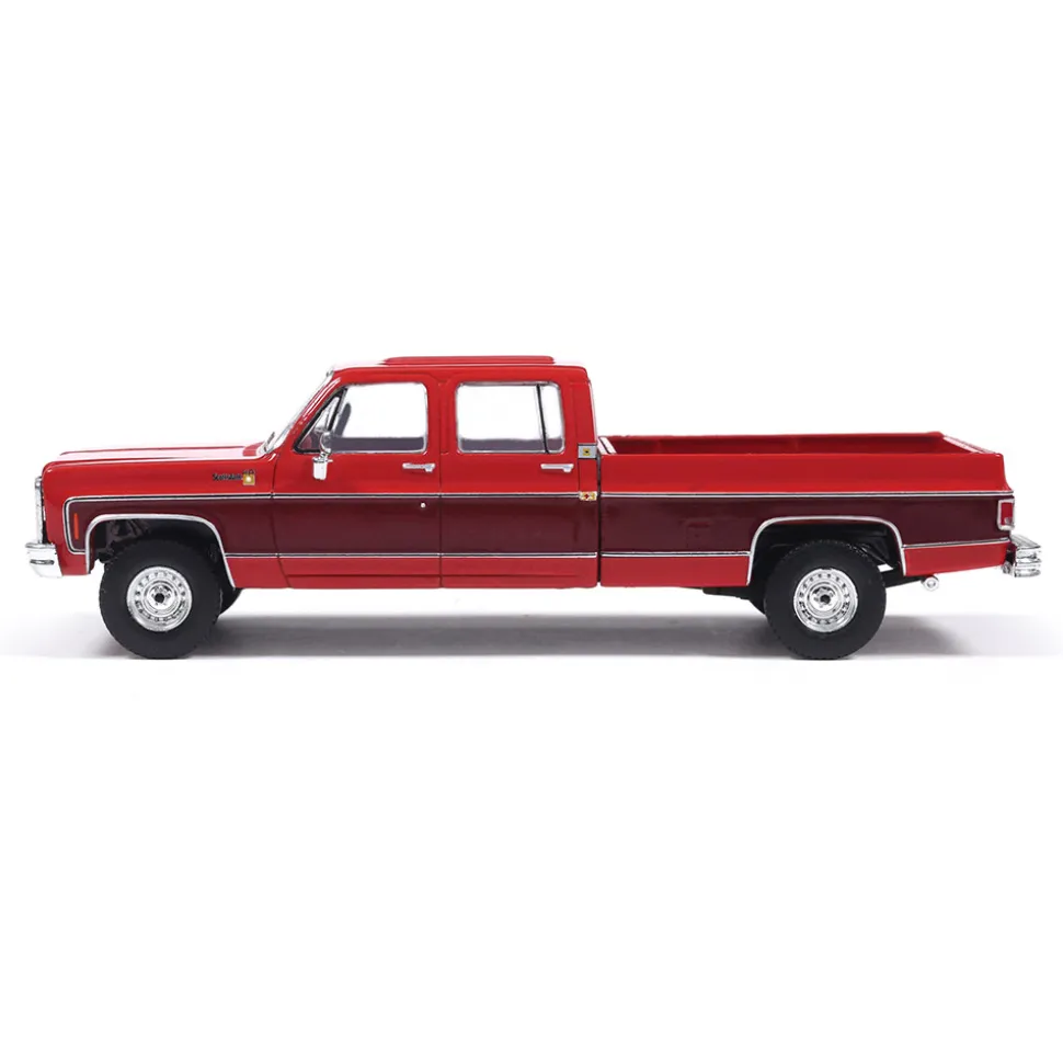1979 Chevrolet Scottsdale K20 - Carmine Red & Dark Carmine R 1:64 Scale Diecast Model Truck by IXO Models