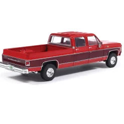 1979 Chevrolet Scottsdale K20 - Carmine Red & Dark Carmine R 1:64 Scale Diecast Model Truck by IXO Models