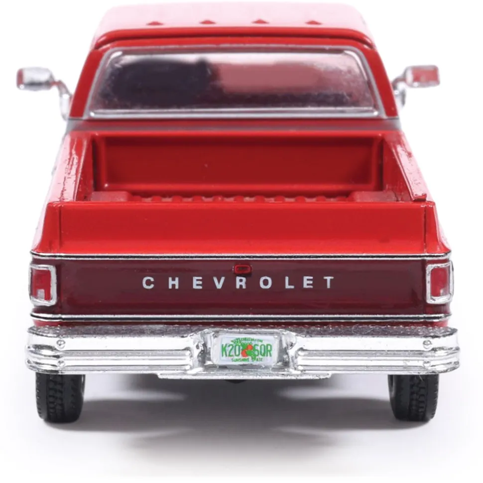 1979 Chevrolet Scottsdale K20 - Carmine Red & Dark Carmine R 1:64 Scale Diecast Model Truck by IXO Models