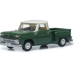 1965 Chevrolet Stepside Pickup - Dark Green / Ivory 1:87 Scale Diecast Model Truck by Oxford Diecast