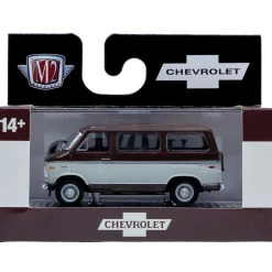 1971 Chevrolet Van Beauville 10 - Brown 1:64 Scale Diecast Model Car by M2 Machines