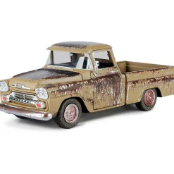 1958 Chevy Apache Fleetside Pickup - Weathered Treasure 1:24 Scale Diecast Model Truck by Motormax