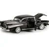 1957 Chevy Bel Air - black 1:18 Scale Diecast Model by Motormax