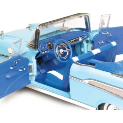 1957 Chevy Bel Air Convertible - Blue 1:18 Scale Diecast Model by Motormax