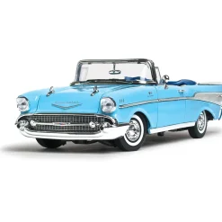 1957 Chevy Bel Air Convertible - Blue 1:18 Scale Diecast Model by Motormax