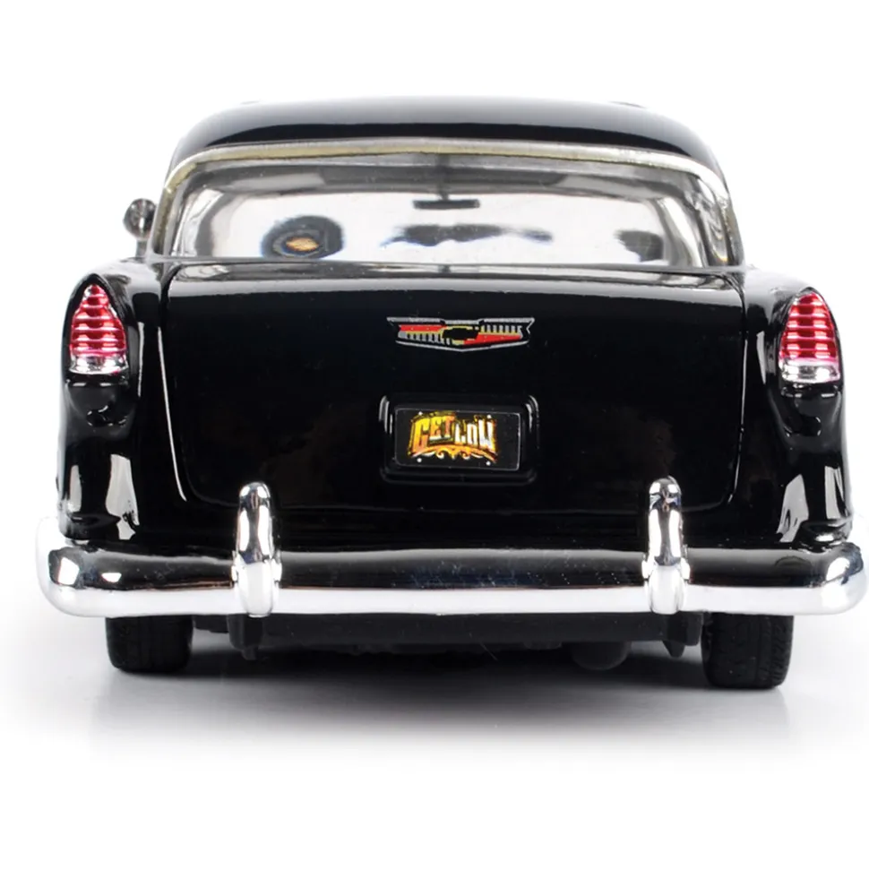 1955 Chevy Bel Air Low Rider with Visor - Gold 1:24 Scale Diecast Model Car by Motormax