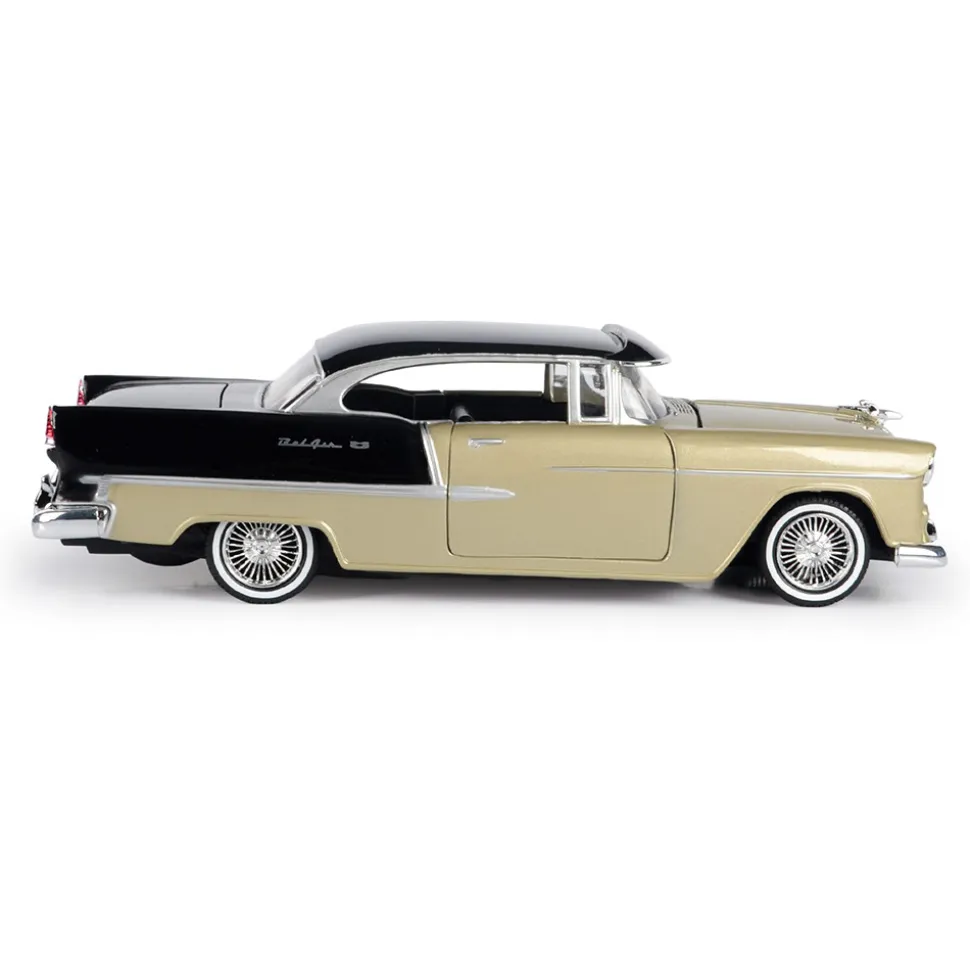 1955 Chevy Bel Air Low Rider with Visor - Gold 1:24 Scale Diecast Model Car by Motormax