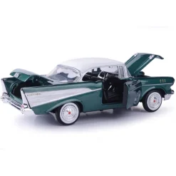 1957 Chevy Bel Air - Metallic Green 1:24 Scale Diecast Model Car by Motormax