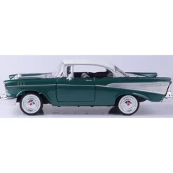 1957 Chevy Bel Air - Metallic Green 1:24 Scale Diecast Model Car by Motormax