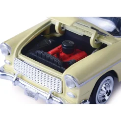 1955 Chevy Bel Air Nomad - Yellow 1:24 Scale Diecast Model Car by Motormax