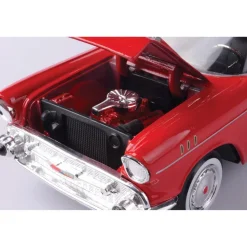 1957 Chevy Bel Air - Red 1:24 Scale 1:24 Scale Diecast Model Car by Motormax