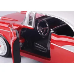 1957 Chevy Bel Air - Red 1:24 Scale 1:24 Scale Diecast Model Car by Motormax