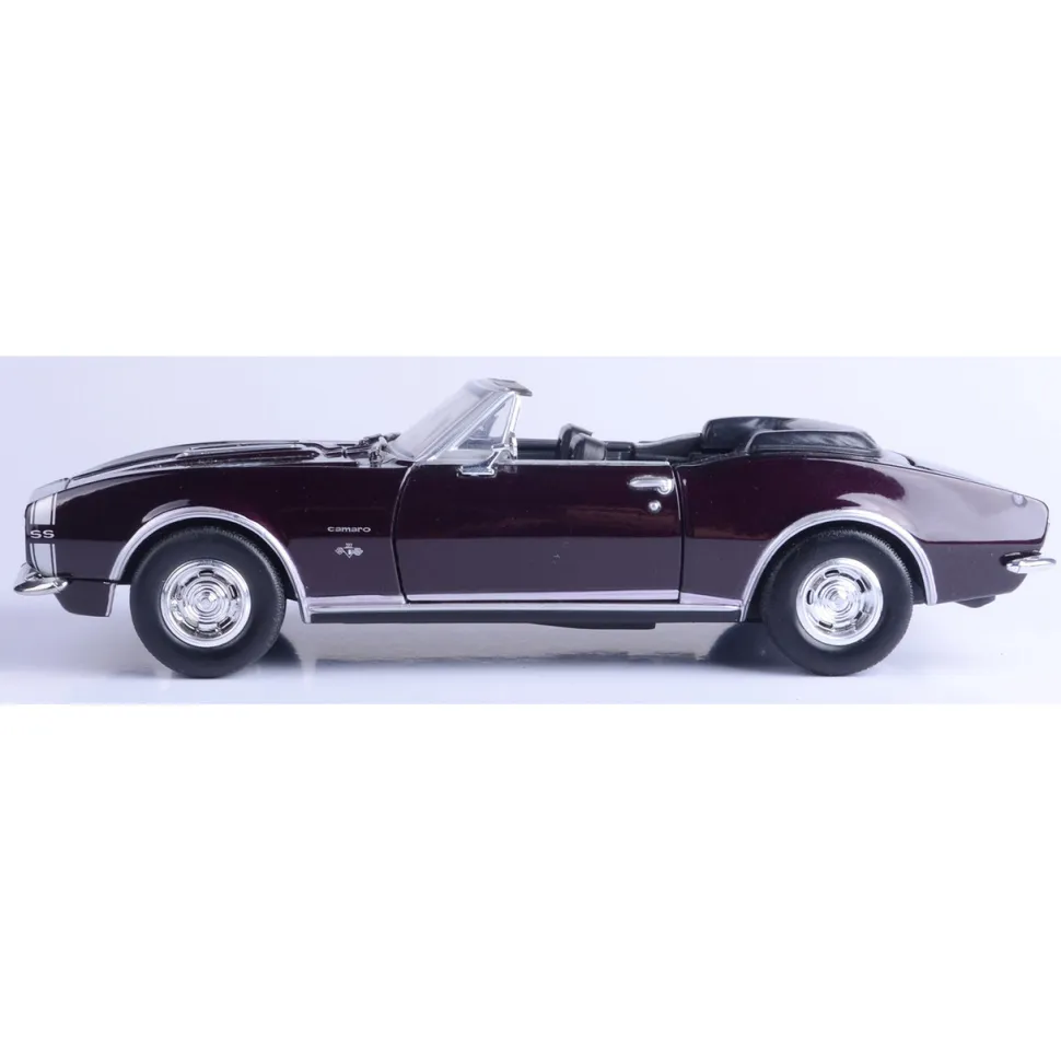 1967 Chevy Camaro SS Convertible - Burgundy 1:24 Scale Diecast Model Car by Motormax