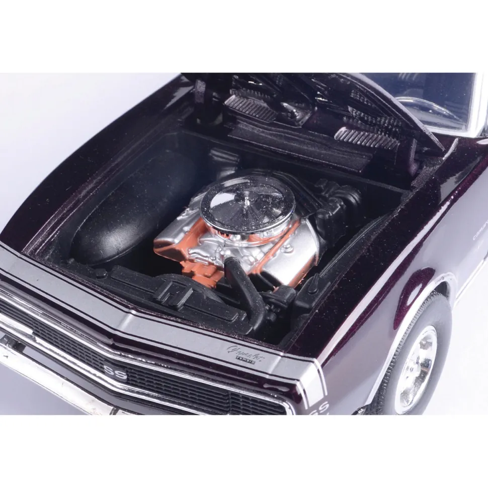 1967 Chevy Camaro SS Convertible - Burgundy 1:24 Scale Diecast Model Car by Motormax