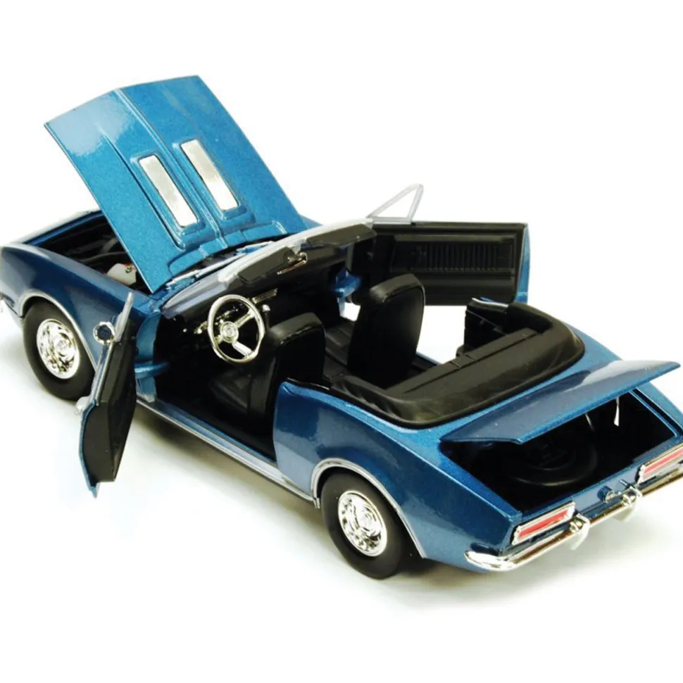 1967 Chevy Camaro SS Convertible - Blue 1:24 Scale Diecast Model Car by Motormax