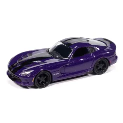 2013 Chevy Camaro ZL1 Convertible & 2017 Dodge Viper Modern Muscle 2Pack A - Orange & Purple 1:64 Scale Diecast Model Car by Auto World