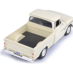 1966 Chevy C10 Fleetside Pickup-Cream 1:24 Scale Diecast Model Truck by Motormax
