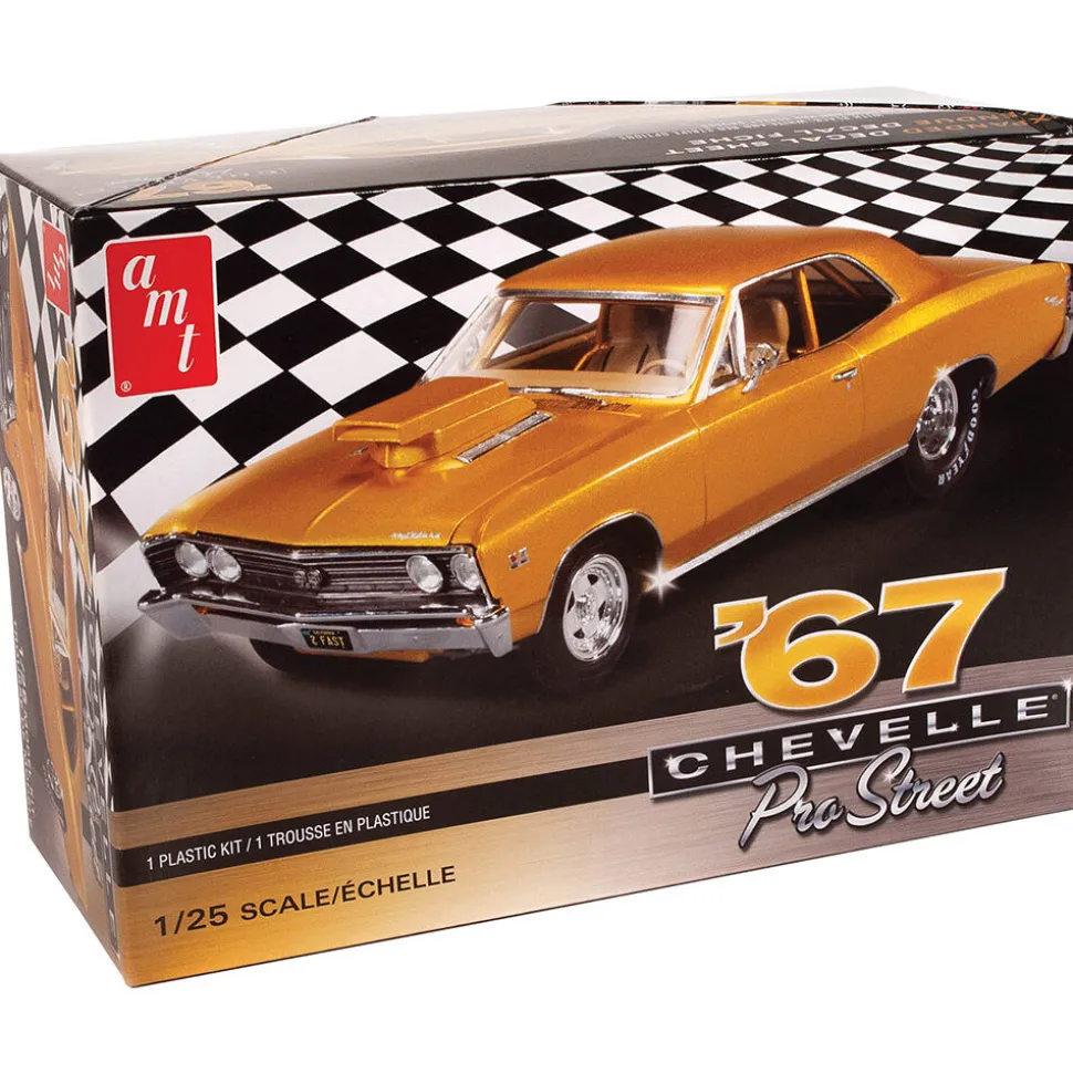 1967 Chevy Chevelle Pro Street 1/25 Kit AMT Models (AMT876M) 1:25 Scale Plastic by AMT
