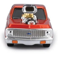 1972 Chevy C-10 - Orange - Muscle Machines 25th 1:64 Scale by Muscle Machines