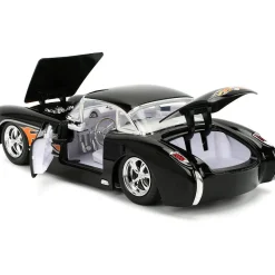 1957 Chevy Corvette - Black Flames 1:24 Scale Diecast Model Car by Jada Toys