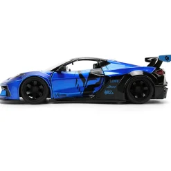 2020 Chevy Corvette C8 - LIBERTY WALK Blue 1:24 Scale Diecast Model Car by Jada Toys
