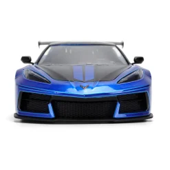 2020 Chevy Corvette C8 - LIBERTY WALK Blue 1:24 Scale Diecast Model Car by Jada Toys