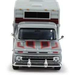 1966 Chevy C10 Pickup With Slide-In Camper 1:24 Scale by Motormax