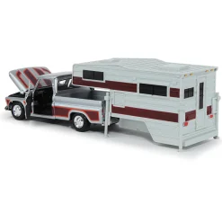 1966 Chevy C10 Pickup With Slide-In Camper 1:24 Scale by Motormax