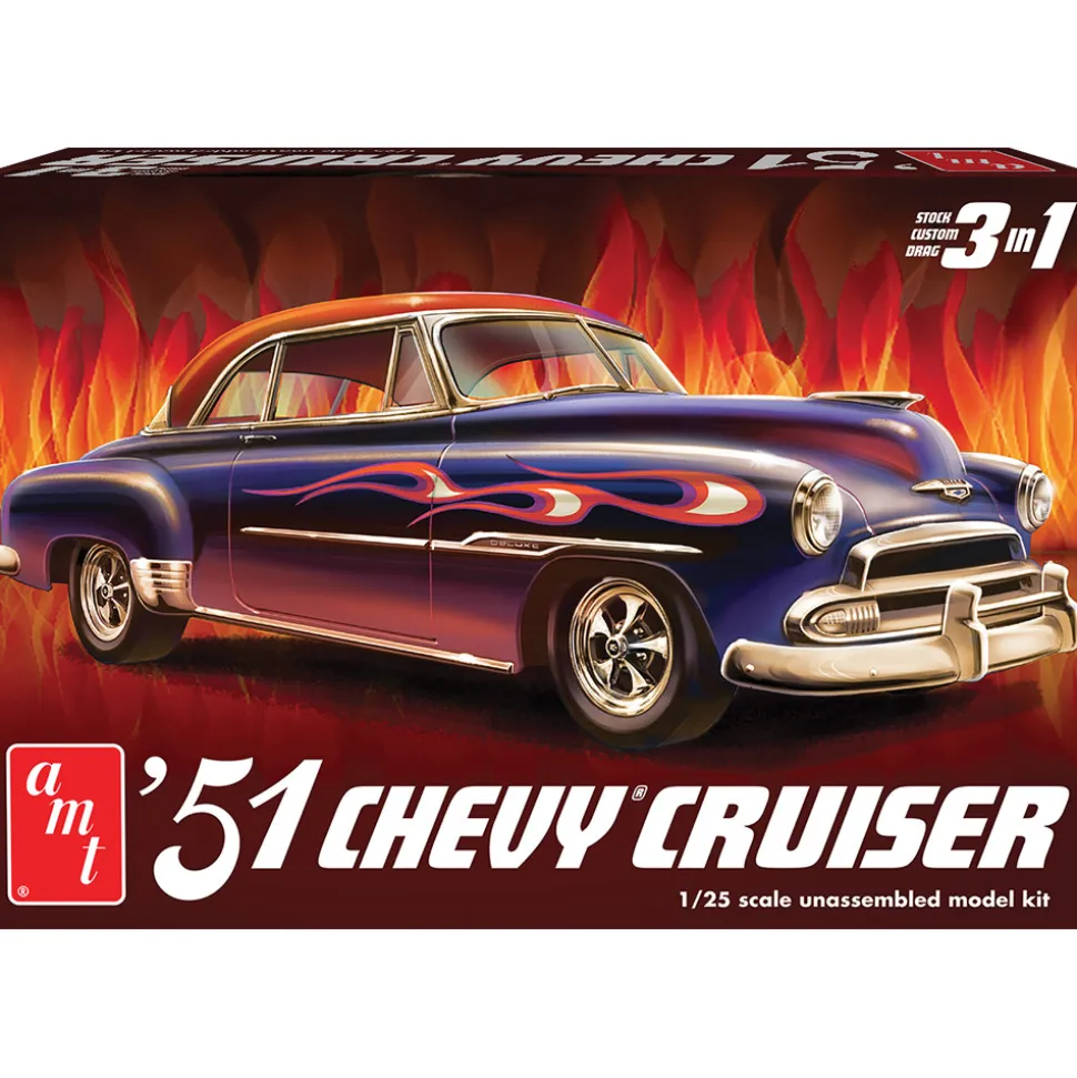 1951 Chevy Custom Cruiser 1:25 Scale Model Kit by AMT