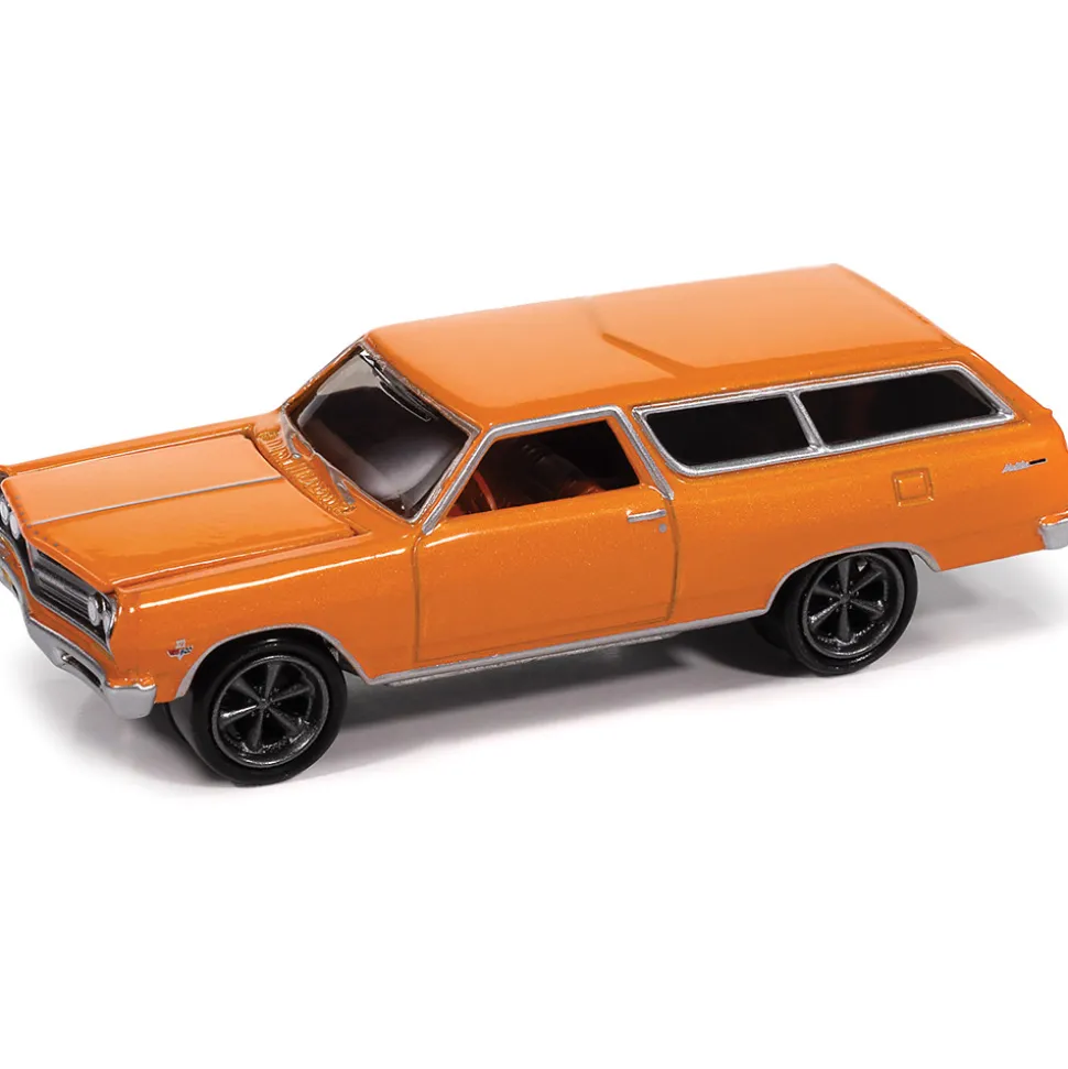 1965 Chevy 2-Door Wagon - Sunset Metallic 1:64 Scale Diecast Model Car by Johnny Lightning