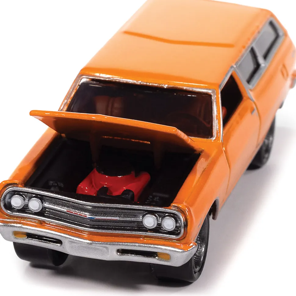 1965 Chevy 2-Door Wagon - Sunset Metallic 1:64 Scale Diecast Model Car by Johnny Lightning