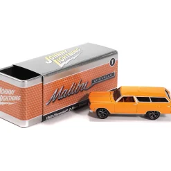 1965 Chevy 2-Door Wagon - Sunset Metallic 1:64 Scale Diecast Model Car by Johnny Lightning