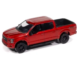 1967 Chevy El Camino SS Custom & 2020 Ford F-150 PICKUPS 2Pack A - Yellow & Red 1:64 Scale Diecast Model Truck by Auto World