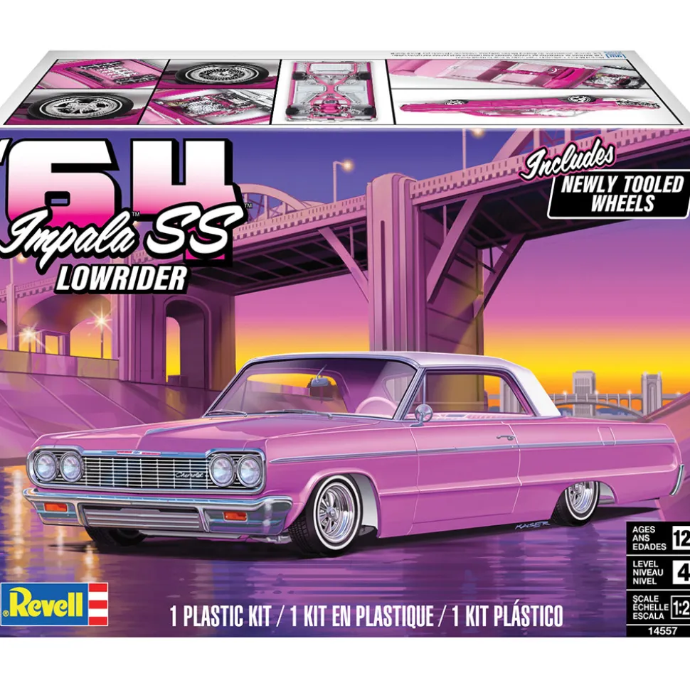 1964 Chevy Impala SS Lowrider Model Kit 1:25 Scale Plastic Model Kit by Revell