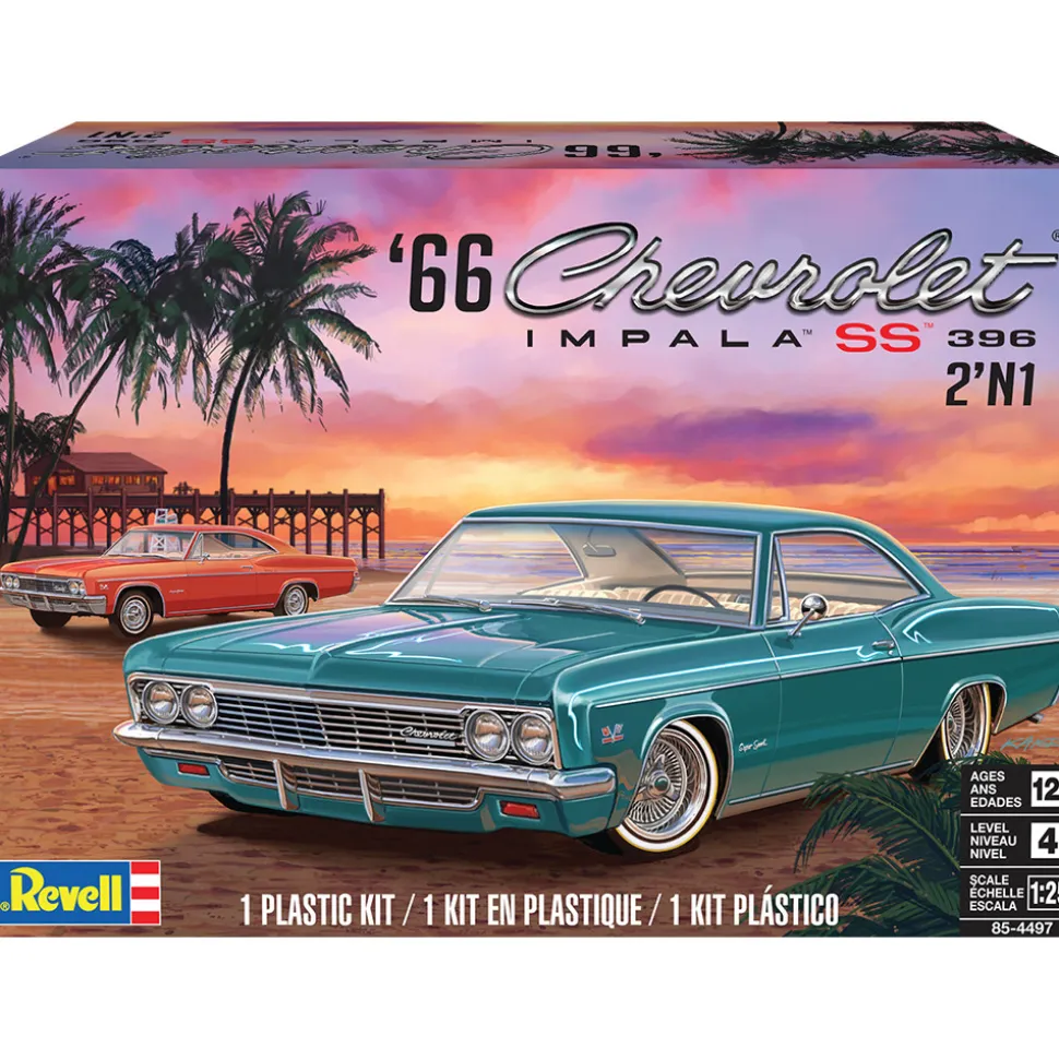 1966 Chevy Impala SS - Plastic Model Kit 1:25 Scale Model Kit by Revell