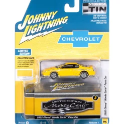 2002 Chevy Monte Carlo Pace Edition w/Tin - Competition Yellow 1:64 Scale Diecast Model Car by Johnny Lightning