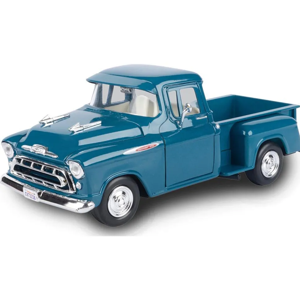 1957 Chevy 3100 Pickup - Ocean Green 1:24 Scale Diecast Model Truck by Motormax