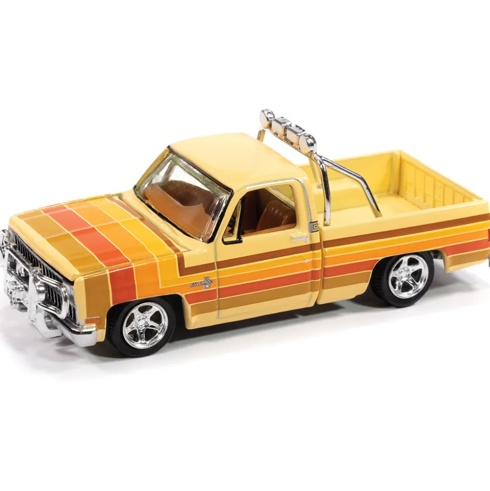 1981 Chevy Silverado Fleetside Lowered Hobby Exclusive 1:64 Scale Diecast Model Truck by Auto World