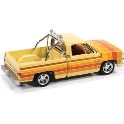 1981 Chevy Silverado Fleetside Lowered Hobby Exclusive 1:64 Scale Diecast Model Truck by Auto World