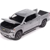 2019 Chevy Silverado High Country - Silver Ice 1:64 Scale Diecast Model Car by Auto World
