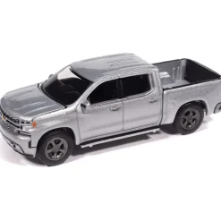 2019 Chevy Silverado High Country - Silver Ice 1:64 Scale Diecast Model Car by Auto World