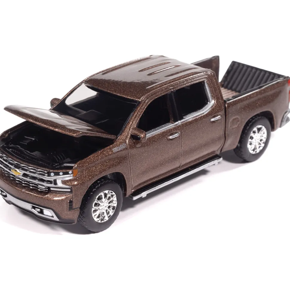 2019 Chevy Silverado High Country - Oakwood Metallic 1:64 Scale Diecast Model Car by Auto World