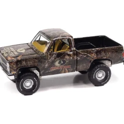 1983 Chevy Silverado Mossy Oak - Mossy Oak Country DNA Camo 1:64 Scale Diecast Model Truck by Auto World