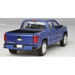 2017 Chevy Silverado Z71 Pickup - blue 1:27 Scale Diecast Model by Motormax