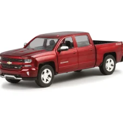 2017 Chevy Silverado Z71 Pickup - red 1:27 Scale Diecast Model by Motormax