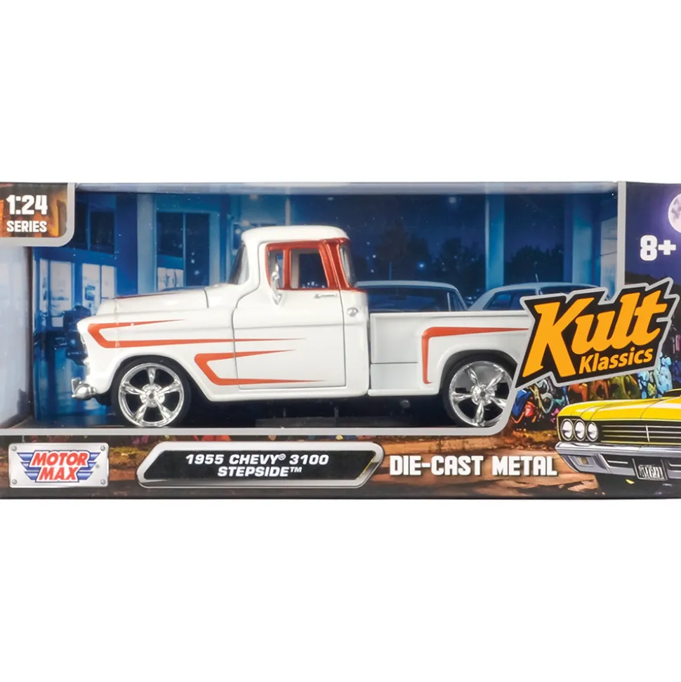 1955 Chevy 3100 Stepside - Kult Klassics 1:24 Scale Diecast Model Truck by Motormax