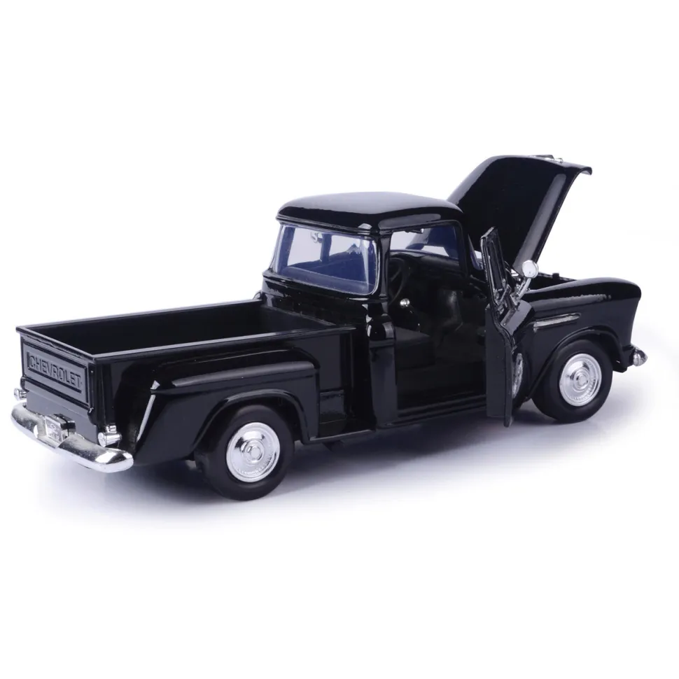1955 Chevy Stepside V8 1:24 Scale Diecast Model Truck by Motormax